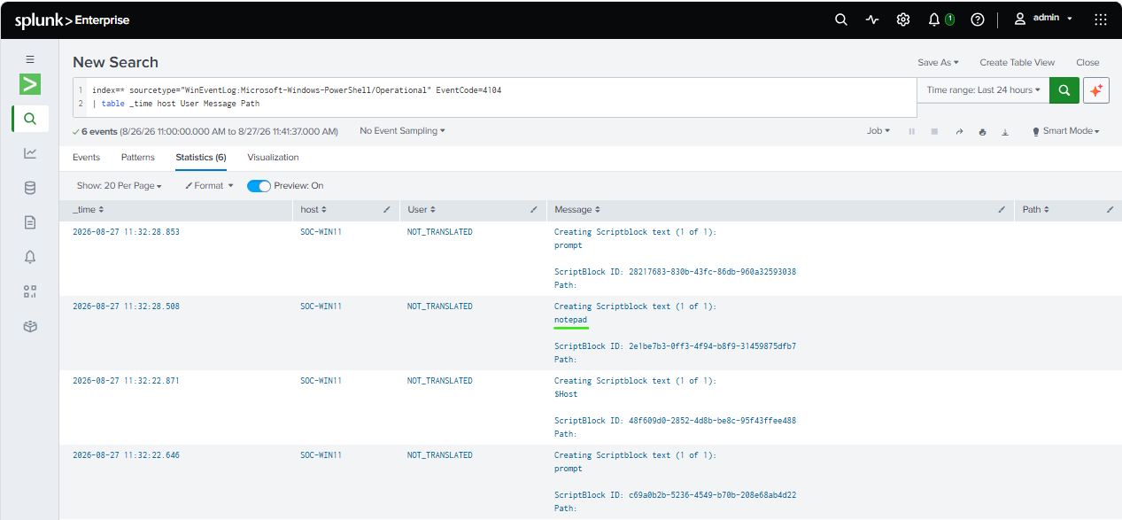 01-03 splunk pw nloged notepad.png